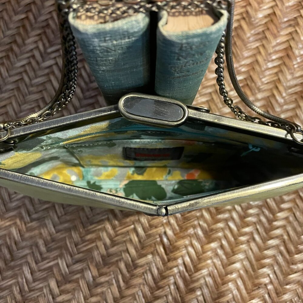 Vintage HOBO International Yellow Leather Clutch - Picture 4 of 7
